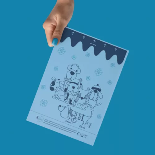Komposztálható, lebomló kutya kakizacsi 1 tekercs, kék / BAG ORGANI