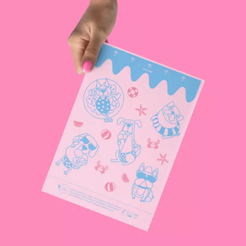Komposztálható, lebomló kutya kakizacsi 1 tekercs, pink / BAGORGANI
