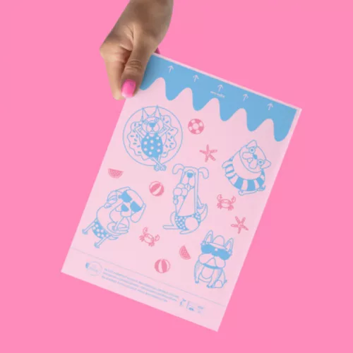 Komposztálható, lebomló kutya kakizacsi 1 doboz (21 tekercs), pink/ BAG ORGANI