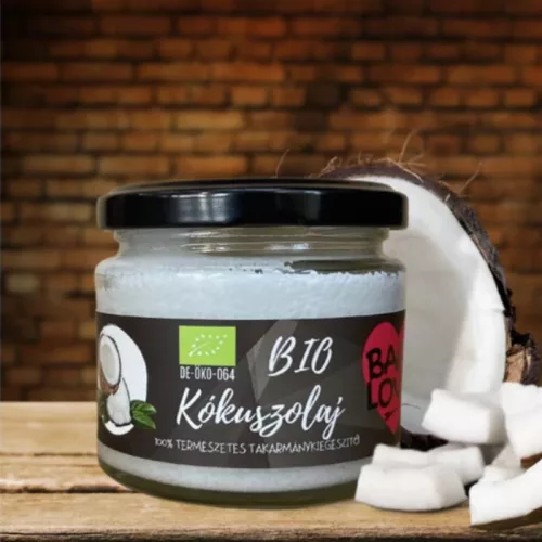 Bio kókuszolaj 100% hidegen sajtolt, finomítatlan 200ml / BARF Love
