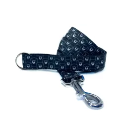   Trendi póráz kutyáknak mackós mintában 120 cm / Collarful (magyar termék)