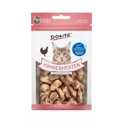Fagyasztva szárított csirkeszív macskáknak 15g / Dokas