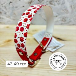   BioThane nyakörv kutyáknak cseresznyés állítható 42-49 cm  - 2,5 cm széles / DOGoods