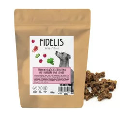   Marhás tréningsnack málnával és spenóttal 100g/ FIDELIS