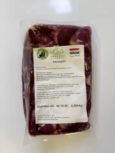 Kacsaszív 500g / Livi's green - BARF hús