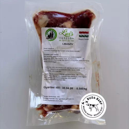 Libaszív 500g / Livi's green - BARF hús kutyáknak