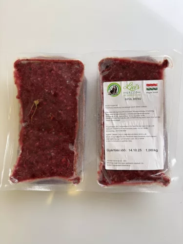Nyúl menü EGYFEHÉRJÉS 1kg / Livi's green - BARF hús