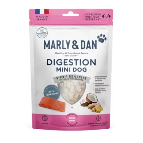 Funkcionális jutalomfalat kistestű kutyáknak 50g / Marly & Dan - emésztés támogató