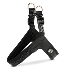   Okos hám QR-ID azonosítóval és Geo-értesítéssel - fekete színben "M" méret / Max & Molly