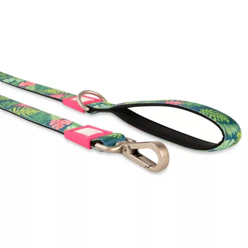 Trópusi mintájú póráz kutyáknak "M" méret - 120 cm/ Max & Molly