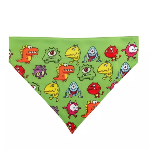 Bandana Szörny figurás kendő kutyáknak L méret / Max & Molly