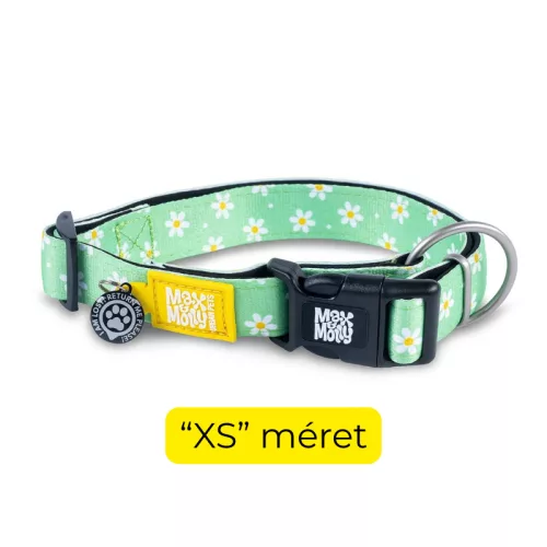 GOTCHA! Okos Nyakörv QR-ID azonosítóval és Geo-értesítéssel -Virágos mintával "XS" méret/ Max & Molly