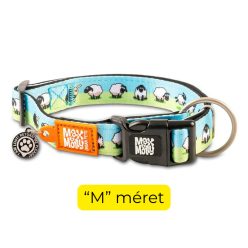   GOTCHA! Okos Nyakörv QR-ID azonosítóval és Geo-értesítéssel - Bárányos mintával "M" méret/ Max & Molly