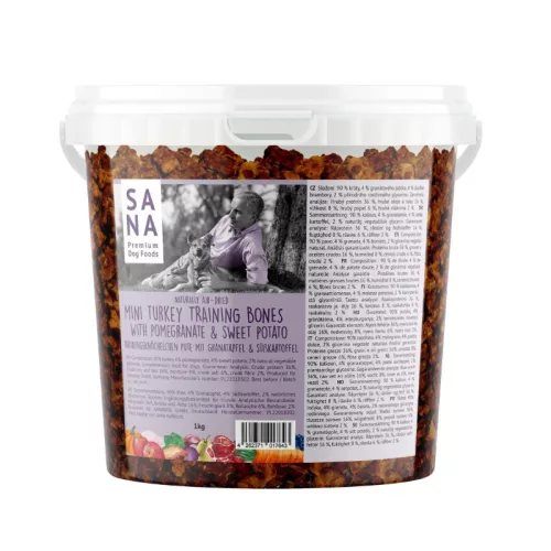 Pulykás tréningsnack gránátalmával és édesburgonyával 1 kg/ SANA