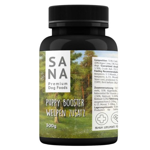 Puppy Booster – Táplálékkiegészítő kölyökkutyáknak 300g / SANA