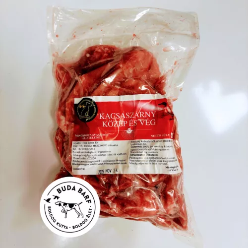 Kacsaszárny közép és vég 1kg / Special dog food - BARF hús kutyáknak