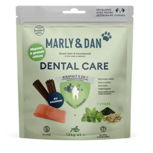 Fogápoló jutalomfalat közepes és nagy testű kutyák számára 140g/ Marly & Dan Dental