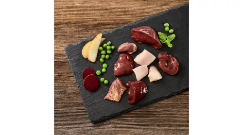 Nyúl marhával, borsóval, körtével és céklával 400g / MEATLOVE