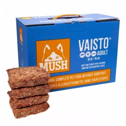   Mush Blue Marha-Pulyka-Lazac barf komplett menü 10kg / Farkaskonyha - BARF hús kutyáknak