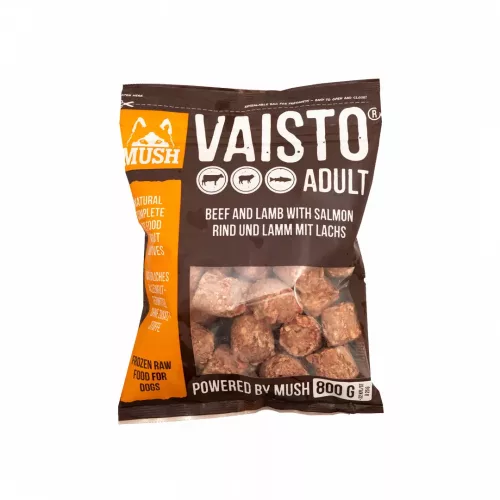 Mush Brown Marha-Bárány-Lazac barf komplett menü 800g/Farkaskonyha - BARF hús