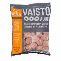   Mush Grey Pulyka-Csirke-Bárány barf komplett menü 800g / Farkaskonyha - BARF hús kutyáknak