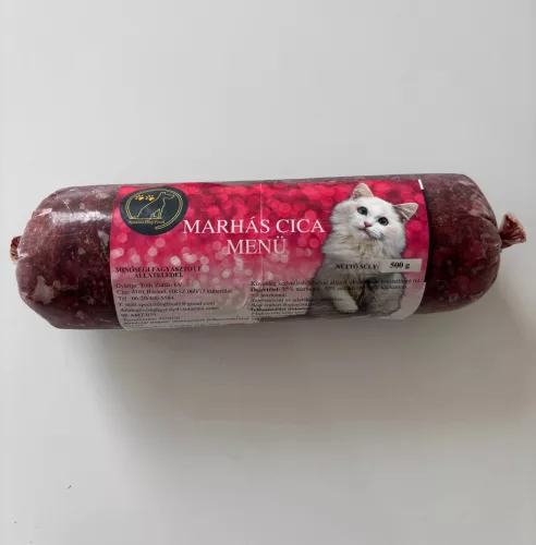 Marhás cica menü 500g / Special dog food - BARF hús macskáknak