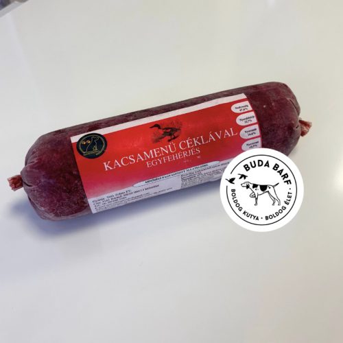 Kacsamenü céklával EGYFEHÉRJÉS 500g / Special dog food - BARF hús kutyáknak