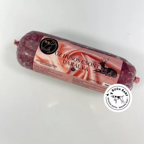 Őzhús csonttal darálva 500g / Special dog food - BARF hús