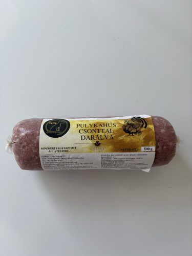Pulykahús csonttal darálva 500g / Special dog food - BARF hús