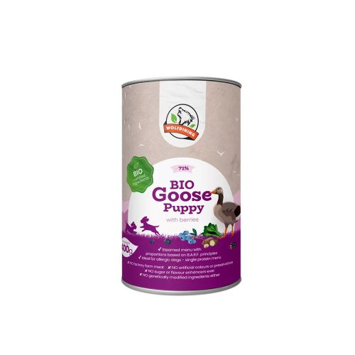 BIO LIBA párolt menü kölyökkutyáknak 400g/FARKASKONYHA