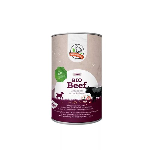 BIO MARHA párolt menü kutyáknak 400g/FARKASKONYHA