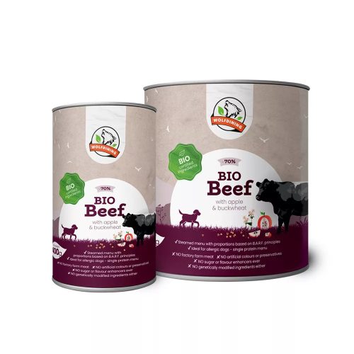 BIO MARHA párolt menü kutyáknak 400g/FARKASKONYHA