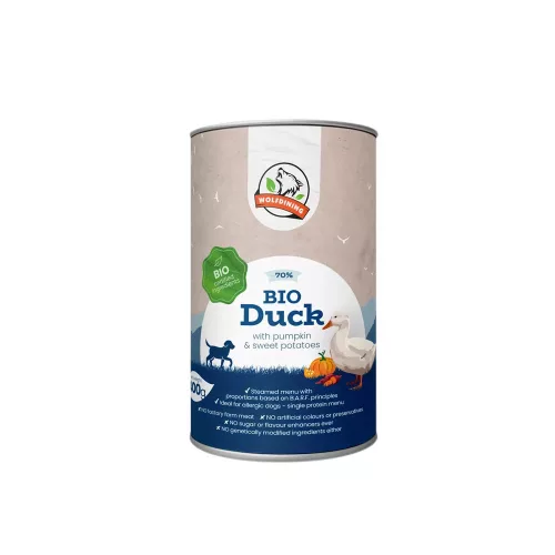 BIO KACSA párolt menü kutyáknak 400g/FARKASKONYHA